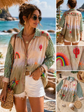 Chemise oversize en coton brodé.
