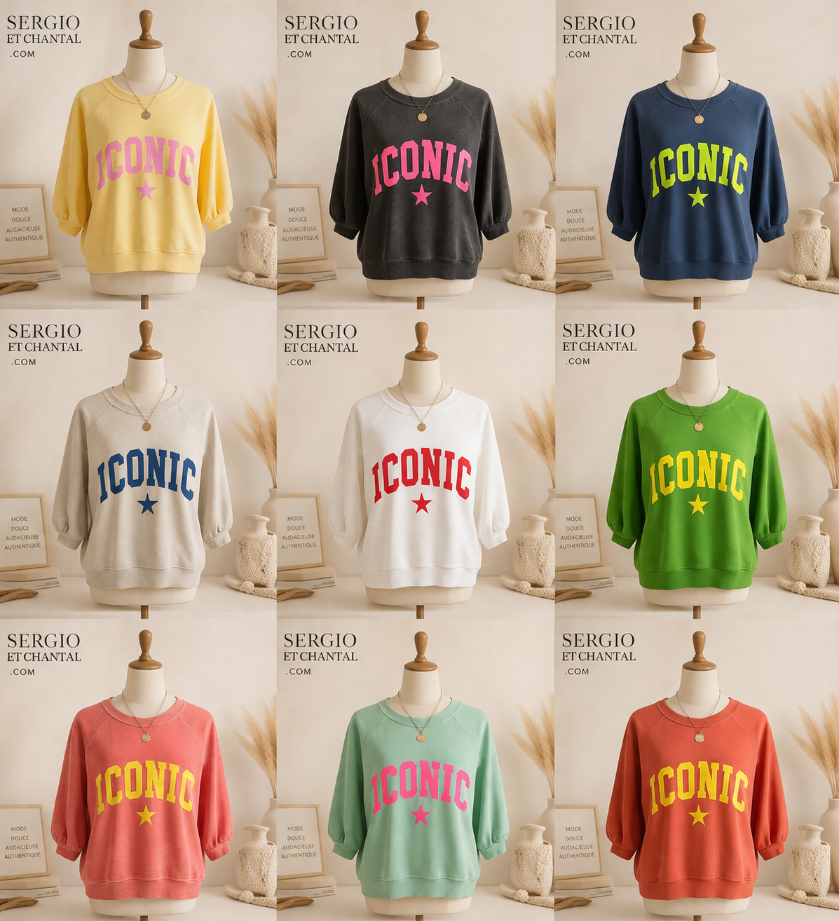 sweat été manches 3/4